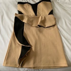 Strapless cocktail dress